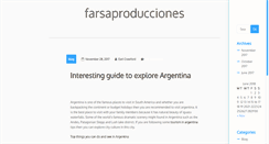 Desktop Screenshot of farsaproducciones.com.ar