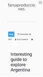 Mobile Screenshot of farsaproducciones.com.ar
