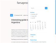 Tablet Screenshot of farsaproducciones.com.ar